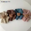 Scarves Wraps Baby Scarf Autumn Winter Cute Knitting born Bib Thick Warm Scarf Outdoor Kid Boy Girl Neckerchief Infant Accessories Scarf 231127