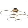 Chandeliers Nordic Led Chandelier Lighting Luxury Living Room Ceiling Headlight Dining Hanging Lamps Light Fixtures