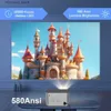 أجهزة العرض Transpeed Android 11.0 Smart 4K Projector 1080p 580ansi WiFi6 BT5.0 Allwinner H713 Home Theater Outdoor Movie Cinema Projector Q231128