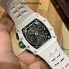 Designer Ri mlies Luxury watchs Leisure Mens Business Mechanical Watch Rm11-03 Fully Automatic White Ceramic Tape Trend Swiss Movement Wristwatches High quality