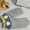 Designer Brand Mönster Brevhandskar för vinter- och höstmode Kvinnor Cashmere Mittens Glove With Outdoor Sport Warm Winters Glovess