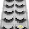 3 PCFALSE wimpers 5/3pairs make -up wimpers zachte pluizige wimpers valse wimpers dramatische 3D mink lashes lash extensie vormen 3D cilios faux cils z0428