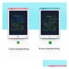 Graphics Tablets Pens 8.5 Inch Lcd Writing Tablet Ding Board Blackboard Handwriting Pads Gift For Adts Kids Paperless Notepad Memos Gr Dh6O7