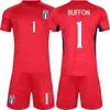 Équipe nationale 23 24 Italia Gardien de but 1 Gianluigi Donnarumma Jersey Ensemble de football Homme Enfants Manches longues Guglielmo Vicario Alex Meret Gianluigi Buffon Maillot de football