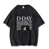 Dames T-shirts Kpop Oversized T-shirt ROAD TO D-DAY Grafisch Harajuku Vintage Koreaans Mode Casual Y2k Tops Zomer Unisex Sweatshirts