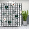 Curtains Plaid Shower Curtain Lumberjack Fashion Buffalo Checks Pattern Retro Style Grid Composition Fabric Bathroom Decor Set with Hooks