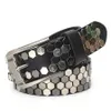 Belts Fashion Rivet Black Belt Men Women's Studded Punk With Pin Buckle s Men High Quality Male Leather Rock Motorcycle 231128