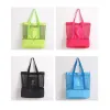 4 Colors Women Mesh Beach Bag Portable Handbags With Double Layer Picnic Cooler Tote Bag For Home Travel Picnic Storage tt0428