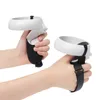 Enheter VRAR -enheter VR -skyddskåpan för VR Touch Controller Silikonskal med remhandtag Grip för Oculus Quest 2 Tillbehör 2304