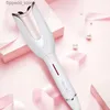 Curling Irons New Auto Hair Curler Automatic Ceramic Curling Iron Electric Hair Curlers LED Display Temperature Adjustable Hair Curling Waver Q231128