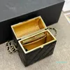 Französische klassische Make-up-Box, Designer-Umhängetasche, berühmter Doppelbuchstabe, modische Damen-Kosmetiktasche, Schultertasche, hochwertiger Mini-Kurier aus echtem Leder