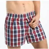 Underpants 6XL Men Underwear 5Pcs Boxers Shorts Mens Panties Cotton Sleep Striped Plaid Loose Comfortable Homewear 231128