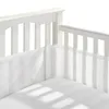 Bed szyny Uniwersalna siatka oddychająca łóżeczko ogrodzenie dla urodzonych kolorów stałych All Seasons Ifant Crib 231128