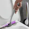 Spazzole PEISI TPE Silicone Testina WC Montaggio a parete Senza angoli morti Strumenti per la pulizia della toilette Set di accessori per il bagno domestico