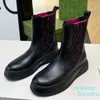 designer shoe knit moto biker combat ankle booties slip on shoes