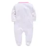 Footies Honeyzone Infant Dot Romper Set Value Pack 0-12M Kids Clothes Toddler Full Sleeve Jumpsuit Warm Outfit Cotton Baby Girl Pajamas