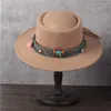 Chapeaux à large bord chapeaux de seau 100% laine femmes hommes chapeau Fedora pour papa noir porc tarte chapeau gentleman plat melon porcpie haut jazz chapeau 231127