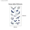 Tattoos Colored Drawing Stickers SemiPermanent Temporary Tattoo Sticker for Girl Men Boy LongLasting 12 Week Waterproof Realistic Body Arrow Tattoo StickersL231