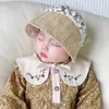 Chapeau réglable pour nouveau-né fille, chapeau de princesse brodé en dentelle, chapeaux pour bébé, casquette de soleil d'été, casquettes pour tout-petits de 3 à 12 mois