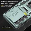 Samsung Galaxy M52 5G M53 M13 4G M23 M02 M12スライドカメラ保護リングカバー付きの軍用グレードの保護電話ケースブラケット付きスライドカメラ保護リングカバー