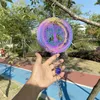 Garden Decorations 15cm Stainless Steel Wind Spinner Outdoor Colors Hummingbird Wind Spinner 3D Wind Chime Combination Decor Rotatin Hanging Pendant Crafts LT676