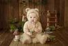 Ricordi 0-2 mesi nati Pography Props Pagliaccetto Baby Boy Bear Body Outfit Bambini per Costume Pography Abbigliamento Accessori Set 231128