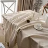 Table Cloth Tassel Tablecloth Soft Retro Cotton and Linen Cover for Rectangle Obrus Tafelkleed Mantel De Mesa 231127