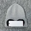 2023 Autumn Winter Fashion Goggles Beanies Men Classical Sticked Hats Skull Caps Outdoor Casual Women Uniesex One Lens Glasses CP Beanie Black Grey Bonnet Gorros