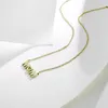 Kettingen 925 Sterling Silver Women's Necklace met 14K Gold PlatingClassic Simplicitymother's Day Gifthigh Jewelry