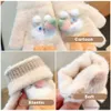 Kinder Fäustlinge Kinder Plüsch Strickhandschuhe Winter Outdoor Warm Verdickte Winddichte Handschuhe Niedliche Cartoon Mädchen Vollfingerhandschuhe für