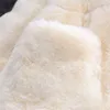 Abrigo de invierno Ropa para niñas de invierno Ropa de piel sintética Desfile de lana Chaqueta cálida Traje de nieve de Navidad Ropa exterior con capucha 210Y 231128