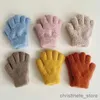 Barns vantar barn vinter korall fleece varma handskar förtjockar barn baby plysch päls full finger vantar flickor hösthand varmare för 3-6 år