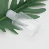 Bouteille de gel désinfectant pour les mains vide de 60 ml, bouteille de savon liquide pour les mains, bouteille de voyage transparente pressée pour animaux de compagnie Kkooj