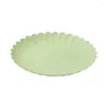 Plates Plastic Flower Shaped Fruit Simple Circular Tray Dry Household Coffee Table Hard Candy Storage