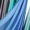 Scarves Long Bubble Chiffon Hijab Scarf Women Solid Shawls Wrap Muslim Girls Headband Islamic Femme 175 70Cm Headscarf