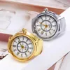 Wristwatches Rose Gold Silver Women Ring Men Dial Quartz Analog Watch Creative Steel Cool Elastic Finger Montre Femme