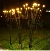 Solar Garden Lights Firefly Outdoor Waterproof Home Camping Park Decoration Warm White Coloful