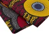 Ткань BintaRealWax с африканским принтом, 6 ярдов, ткань желтого и красного цвета, хлопковый материал для шитья платья, ткань для ручной работы 24FS1450