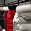 2023 Puffer Jacket Herrparkas vintervattentät vit Duck Coat -mantel Fashion Men's and Women's Couples Casual version för att hålla WARM Mooses 72