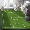 Tapijten Sport Gras Voetbalveld Tapijt voor Woonkamer Home Decor Kinderspel Antislip Grote Karpetten Slaapkamer Nachtkastje Voetkussentje R231128