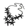 Collier ras du cou avec pendentif étoile de mer pour femmes, colliers de déclaration étoile, bijoux bohème, cadeaux