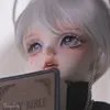 Куклы Satani Doll BJD 14 Британский стиль Фуллета белой рубашки с длинным лонжевиком с черными дарами смолы 230427