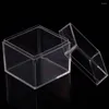 Gift Wrap 12pcs Cupcake Treat Boxes Clear With Lids Transparent Cube Holder Carrier Food Storage Containers