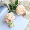 Artificial Western Rose Flowers Artificial 3 head Peony Wedding Party Home Decor Silk Materials Peony Flower Fake Rose Flowers J0428