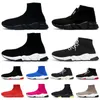 Mens Womens Sock Shoes Designer Socks Running Shoes Graffiti All Blacks White Blue Full Red Pink Beige Fashion Luxury Sneakers Trainers Outdoor