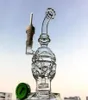 Faberge Egg Glass Bongs Showerhead Perc Pipes Hohdahs Bongs Oil Rigs Clear Color Swiss Perc Recycler MFE014659883