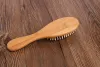 Brosse en bambou naturel classique soins sains Massage peignes à cheveux antistatique démêlant Airbag brosse à cheveux outil de coiffure Satin bande de cheveux chouchous