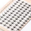 3 PCFalse Eyelashes 72 Bundles Single Cluster False Lashes Vorgefertigte Volumenfächer Einzelne Wimpernsegmentierte natürliche gefälschte Wimpern für die Augenverlängerung Z0428