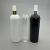 Bottiglie di stoccaggio 400ML X 15 Vuote Impostazione Trucco Pompa Spray In Plastica Con Collare In Oro Argento Contenitore Cosmetico In PET Per Profumo Da 400cc