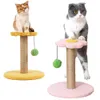 Toys Sisal Cat Tree mit Kratzer nach Kätzchen Peterturm Spielzeug mit Ballkatzen Kratzerbäume Kletterturmsofa Beschützer